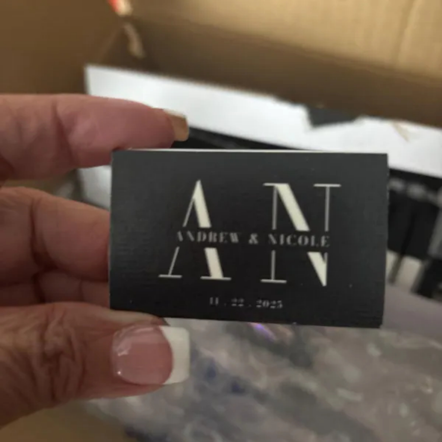 Wedding Supply Bulk - Cajas de cerillas personalizadas al por