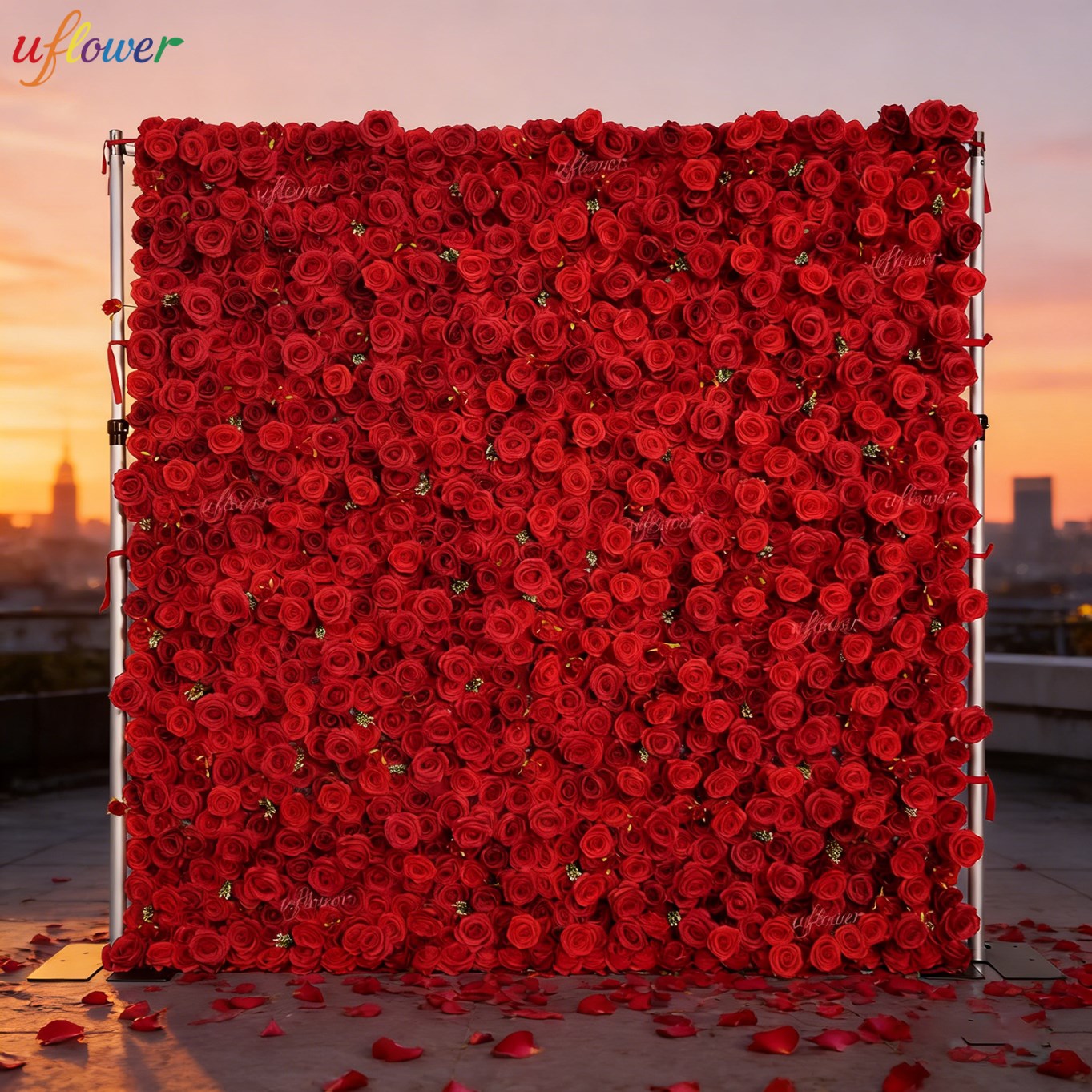 Wedding Backdrop Curtain - Uflower - Muro de Flores Artificiales