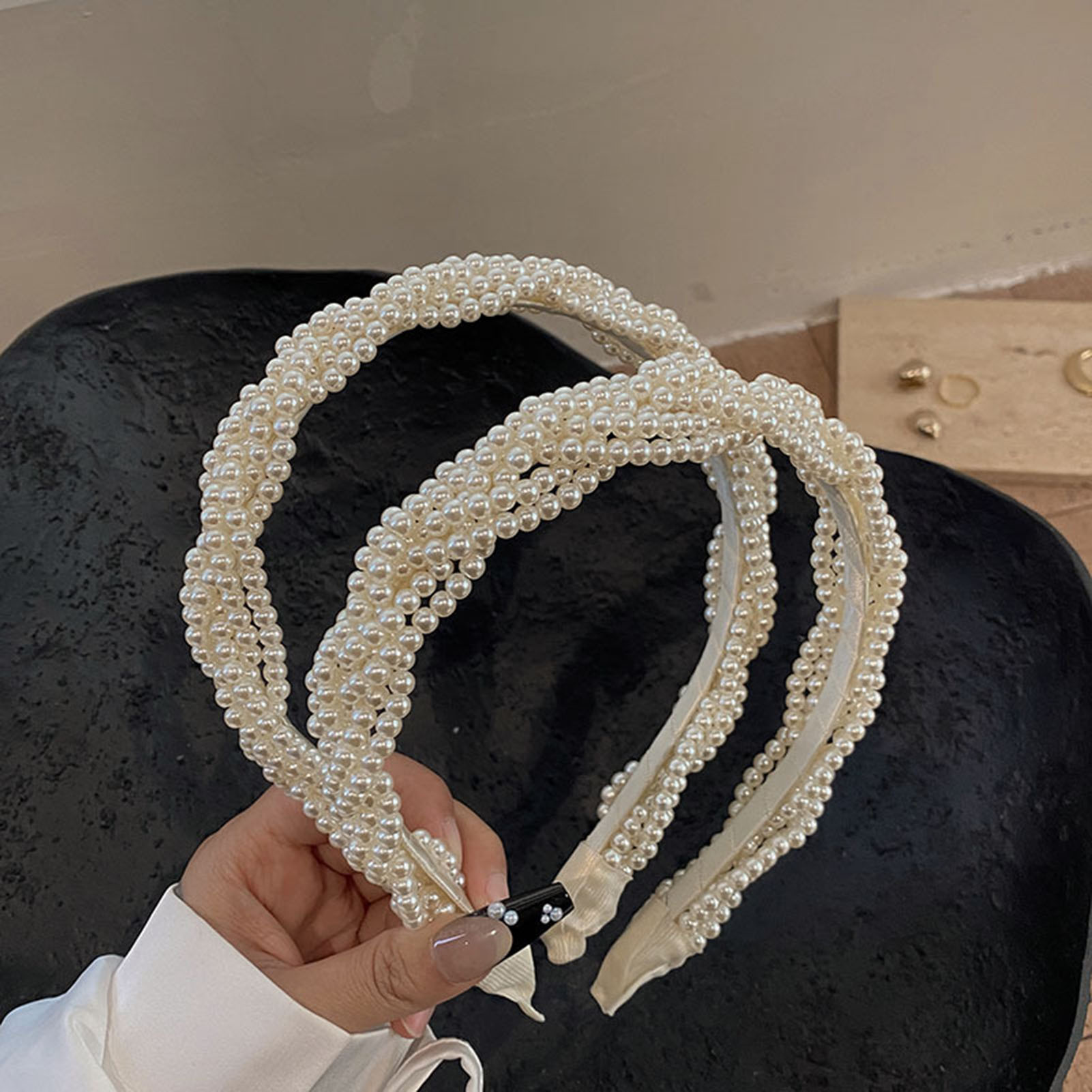 Wedding Supply Store - Diadema de perlas elegante para mujer,