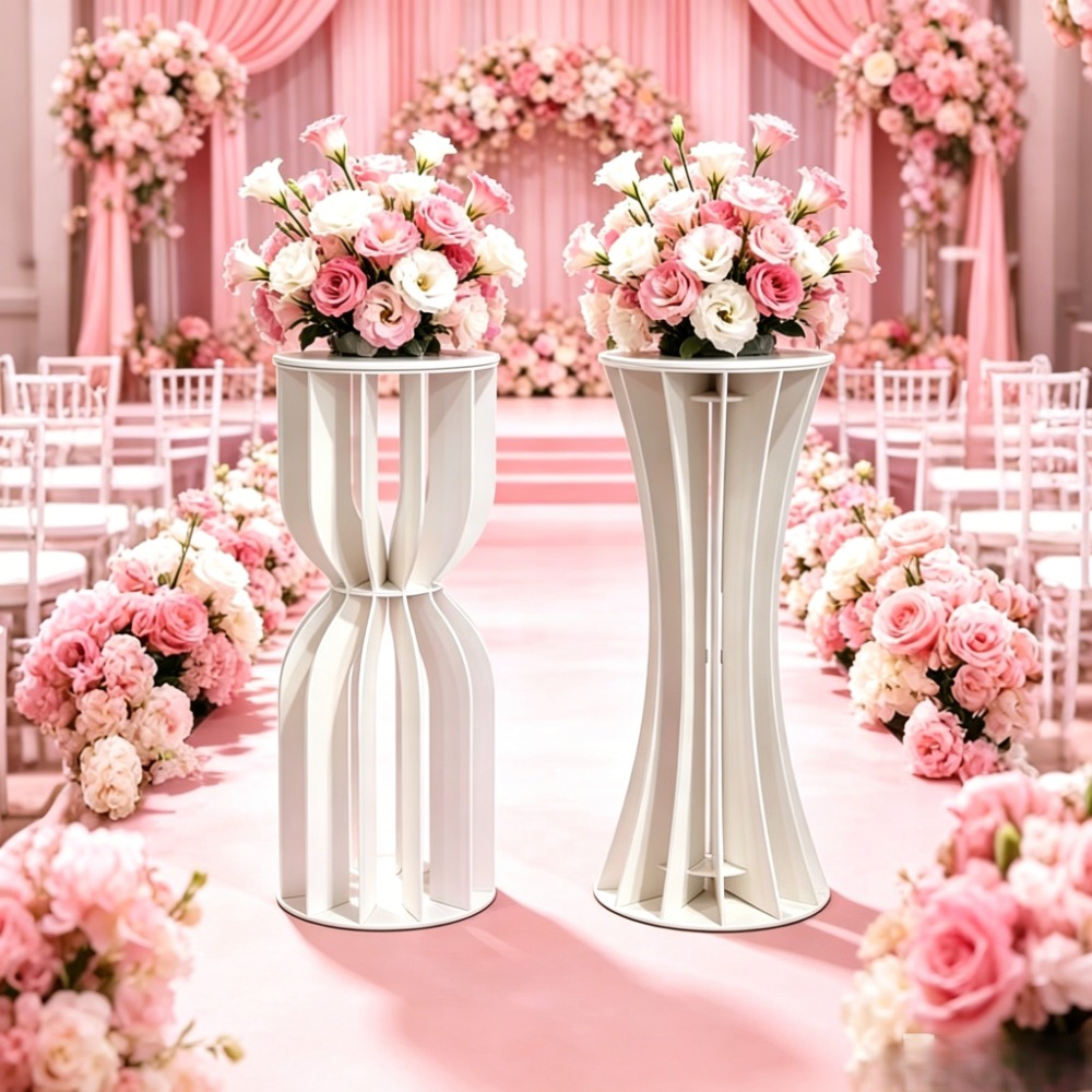 Wedding Supply Rentals - Soporte de flores de PVC con