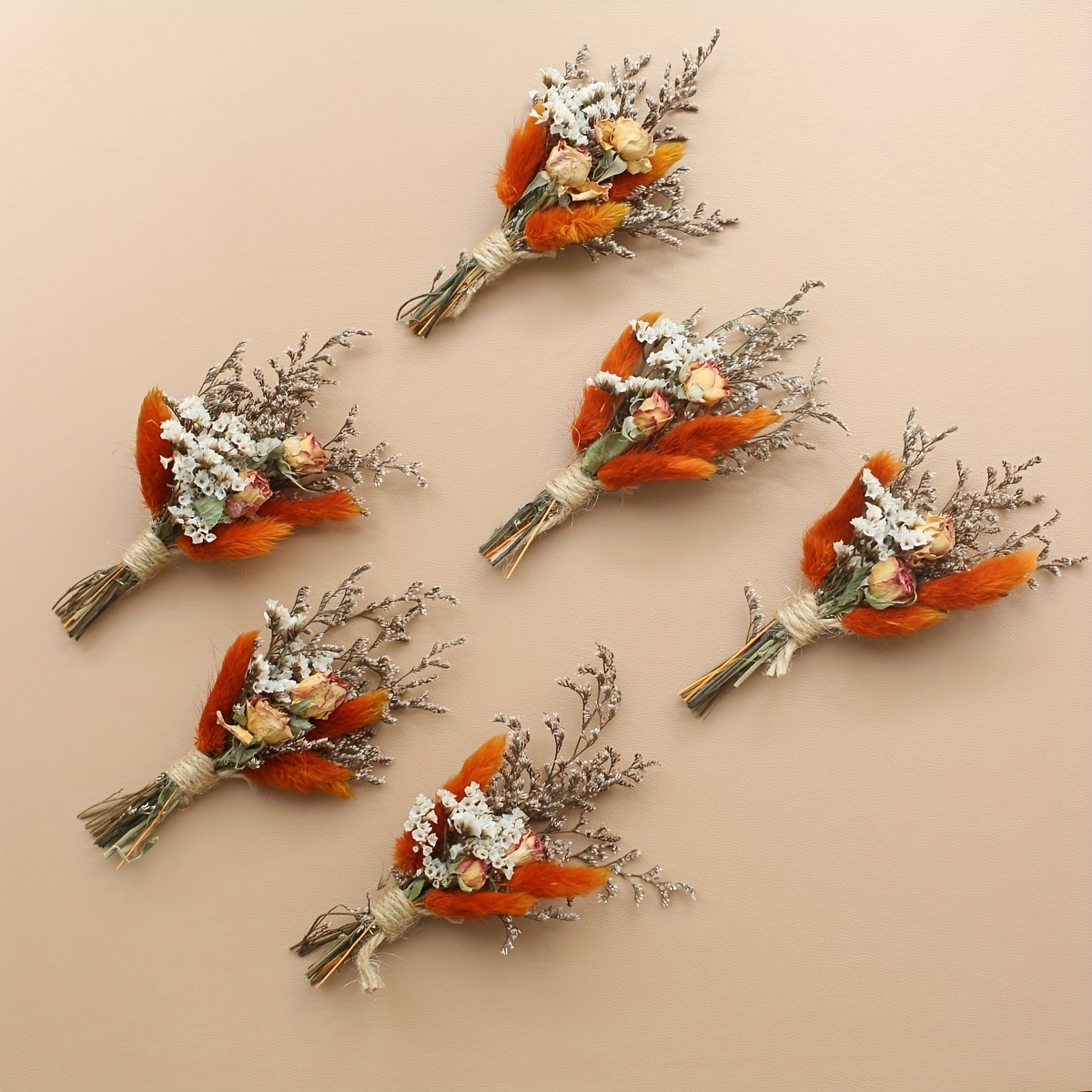 Wedding Supply Rentals - 6 Ramos/Lote de Flores Secas, Mini