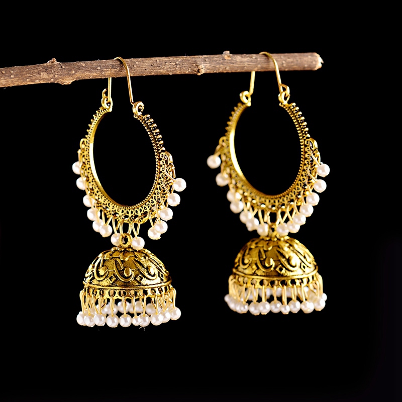 Indian Wedding Supply - Nueva joyería india Jhumka para mujer,