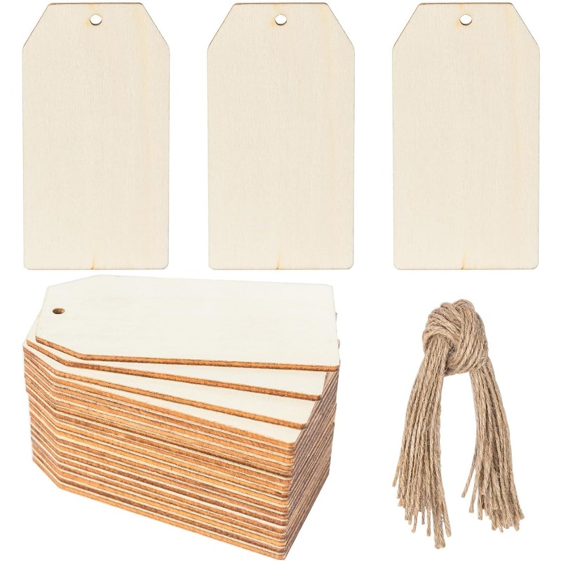 Wedding Supply Rentals - 10 etiquetas de regalo de madera,