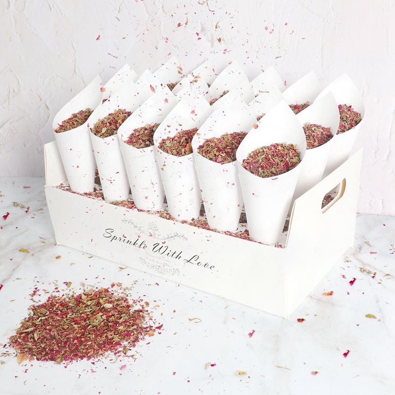 Wedding Supply Rentals - Bandeja de papel Kraft para boda,