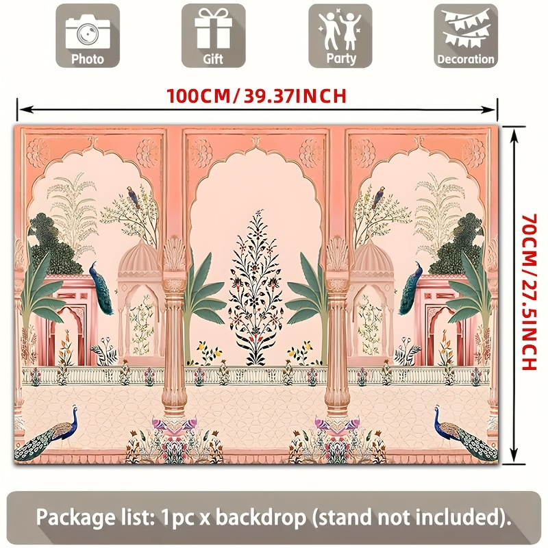 Wedding Backdrop Curtain - Telón de Fondo Decorativo con Diseño