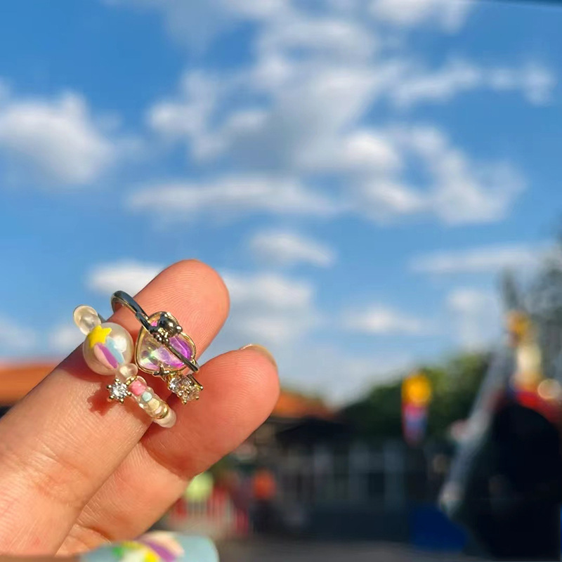 Wedding Superstar - Anillo de circonita con forma de