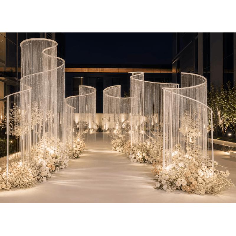 Wedding Backdrop Curtain - Arco de Hierro en Forma de