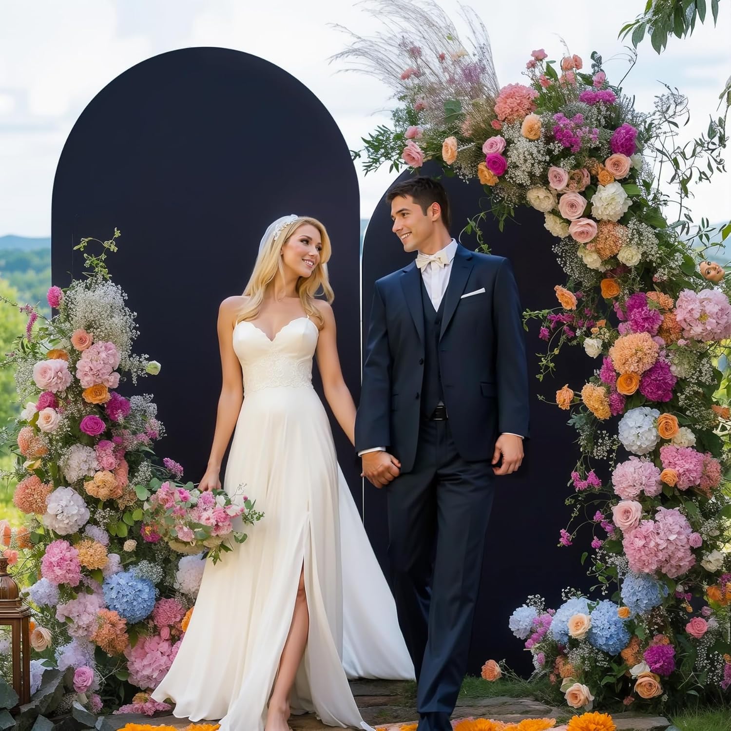 Wedding Backdrop Curtain - Cubierta de fondo de arco de