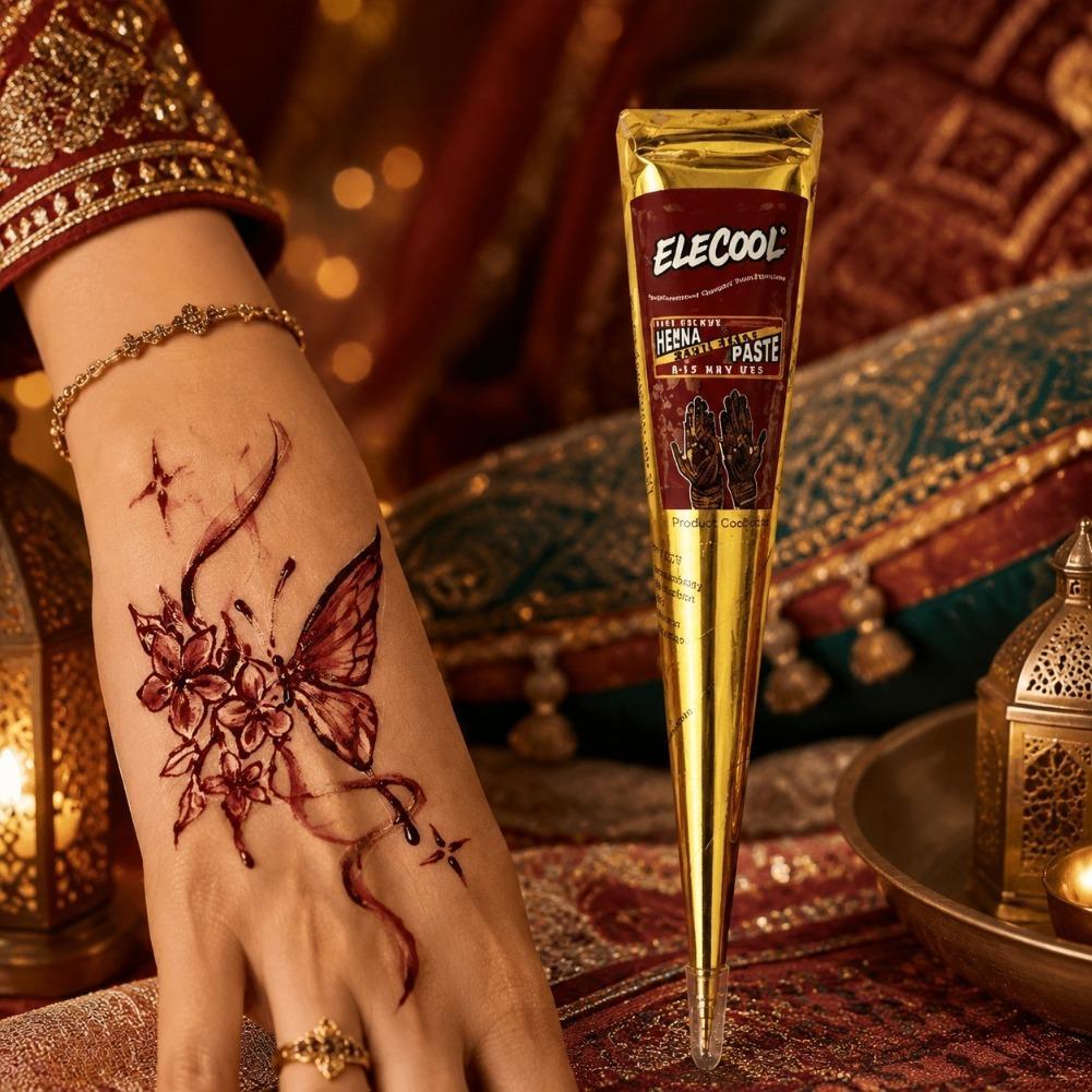 Pasta de Henna Negra Natural p - Indian Wedding Supply reseña y precio