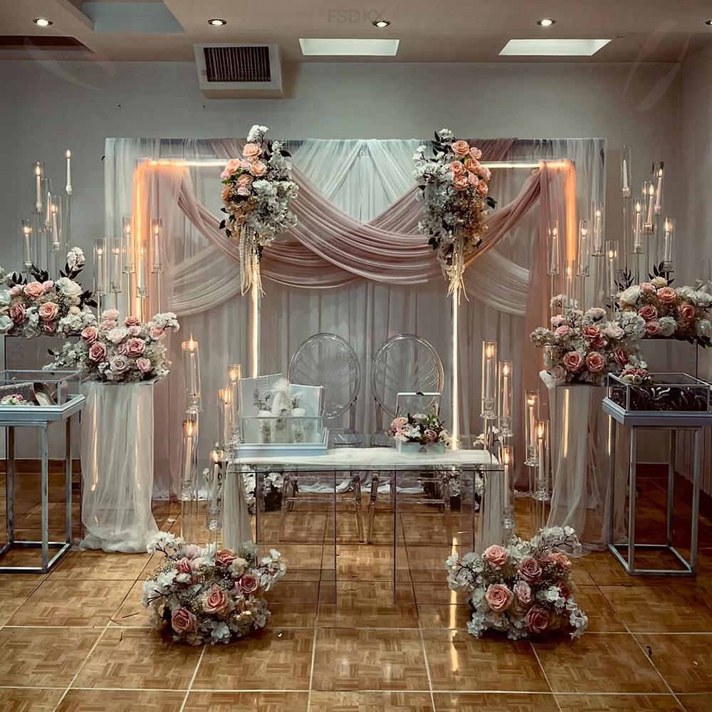 Cortinas de fondo de cortinas  - Wedding Backdrop Curtain reseña y precio