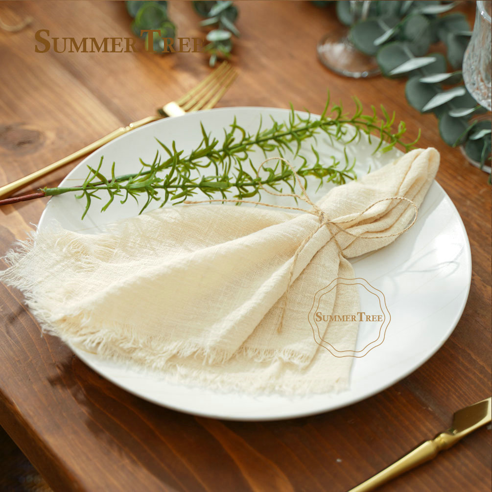 Servilleta de gasa de algodón  - Wedding Supply Rentals reseña y precio