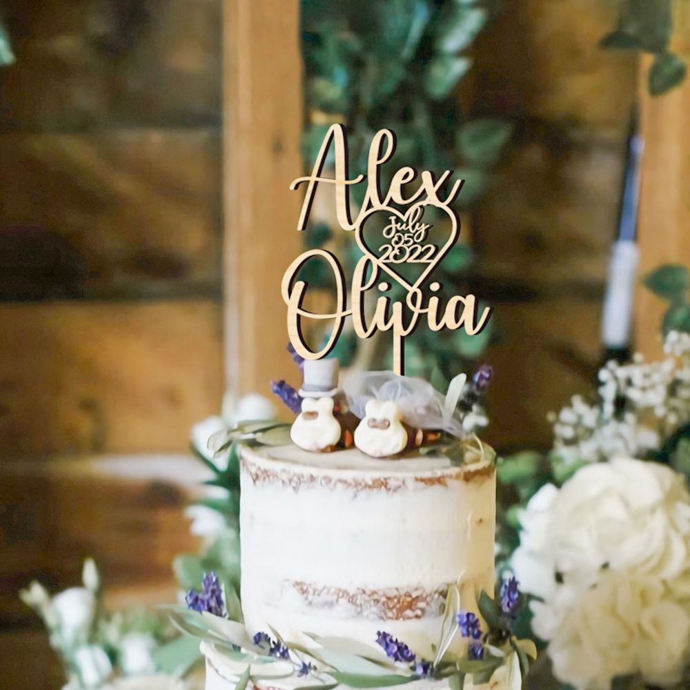 Adornos de tarta personalizado - Wedding Supply Rentals reseña y precio