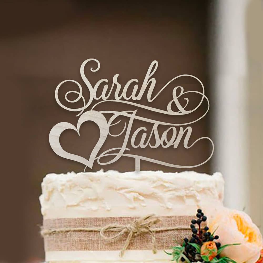 Adornos de tarta personalizado - Wedding Supply Rentals reseña y precio