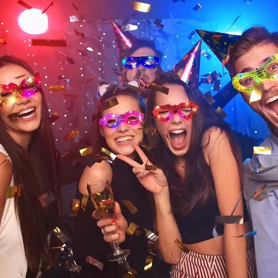 Gafas que brillan en la oscuri - Wedding Supply Bulk reseña y precio