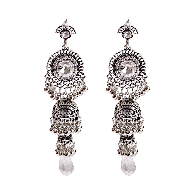 Pendientes de borla de campana - Indian Wedding Supply reseña y precio