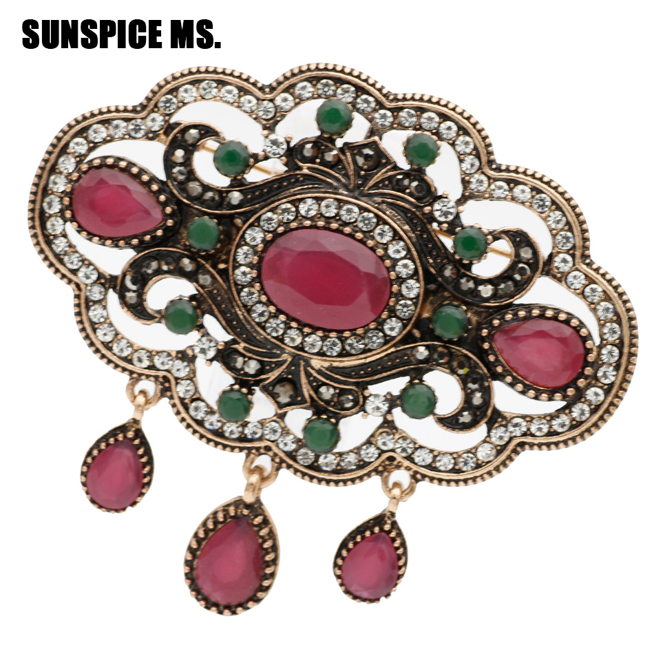 Sunspicems-broche turco de flo - Indian Wedding Supply reseña y precio