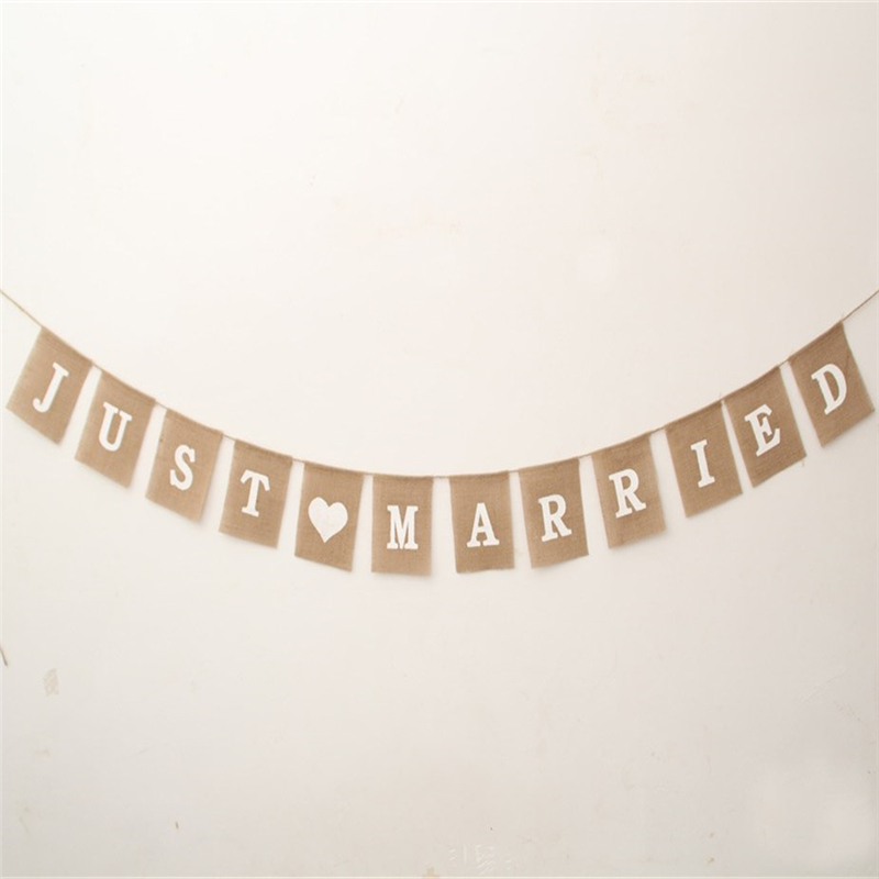Banderines de arpillera de yut - Wedding Supply Rentals reseña y precio