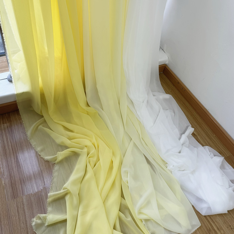 Georgette-tela de gasa blanca  - Wedding Backdrop Curtain reseña y precio