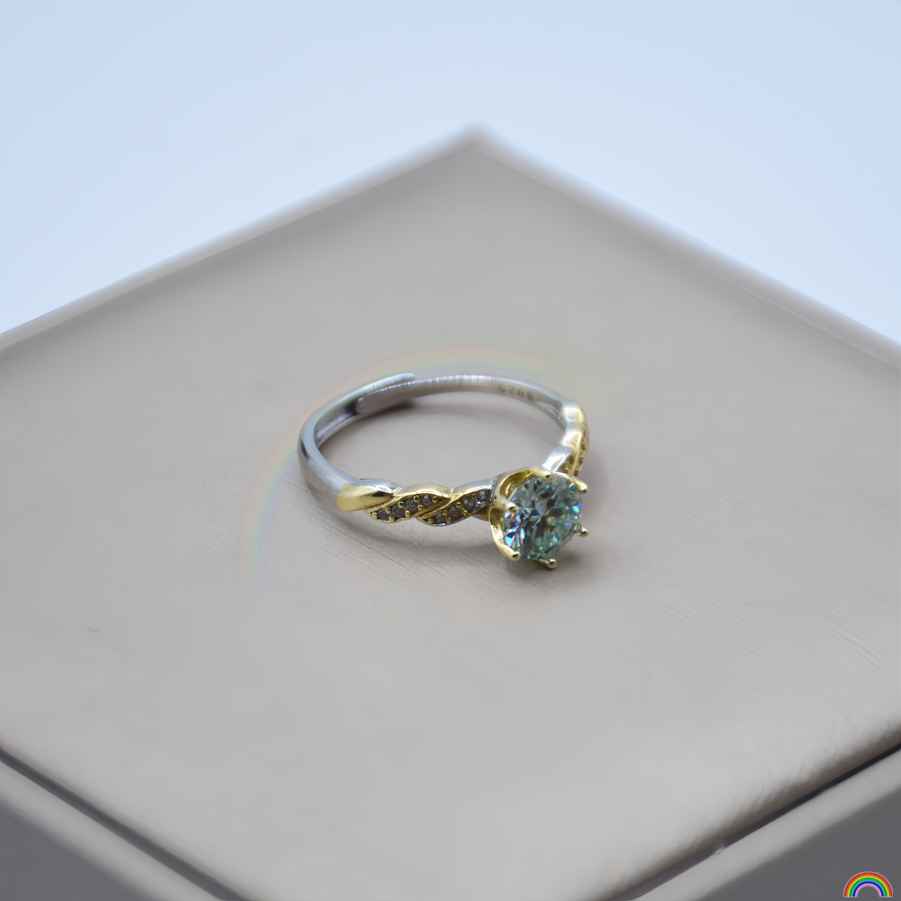 Anillo de plata S925 con incru - Wedding Superstar reseña y precio
