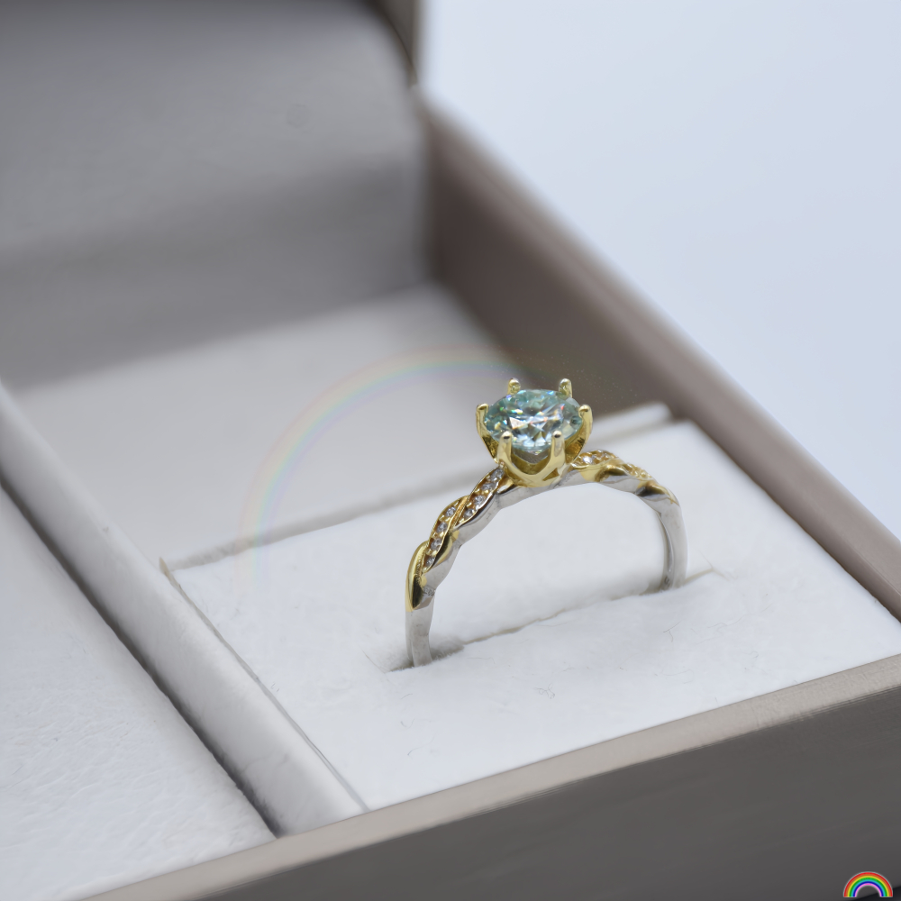 Anillo de plata S925 con incru - Wedding Superstar reseña y precio