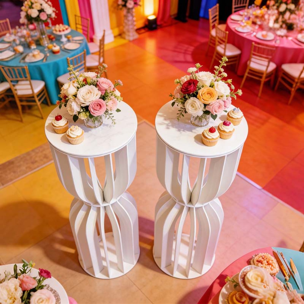 Soporte de flores de PVC con f - Wedding Supply Rentals reseña y precio