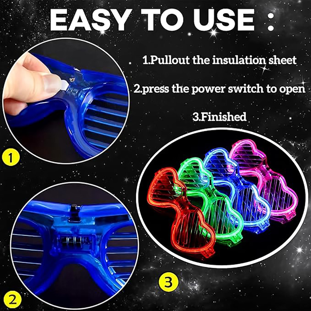 Gafas iluminadas a granel 5/10 - Wedding Supply Bulk reseña y precio