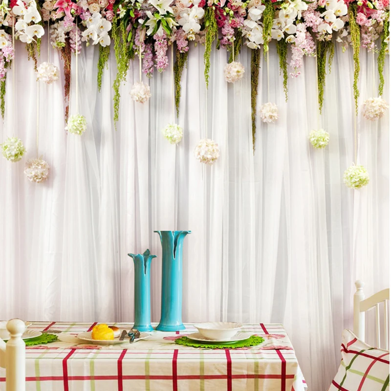 Paño de pared personalizado, c - Wedding Backdrop Curtain reseña y precio