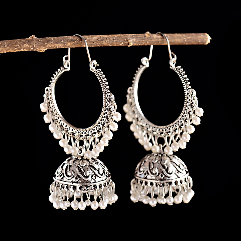 Nueva joyería india Jhumka par - Indian Wedding Supply reseña y precio