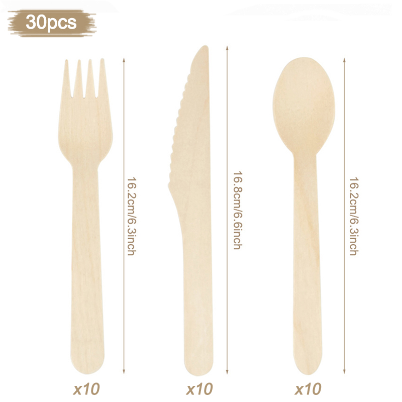 Cuchara de madera desechable,  - Wedding Supply Rentals reseña y precio