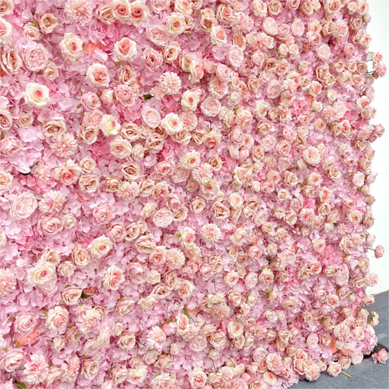 Uflower rosa hortensia tela fl - Wedding Backdrop Curtain reseña y precio