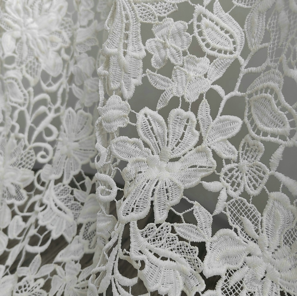 Preciosa tela bordada de encaj - Wedding Solution reseña y precio