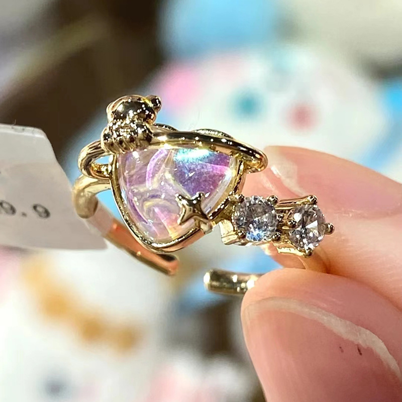 Anillo de circonita con forma  - Wedding Superstar reseña y precio
