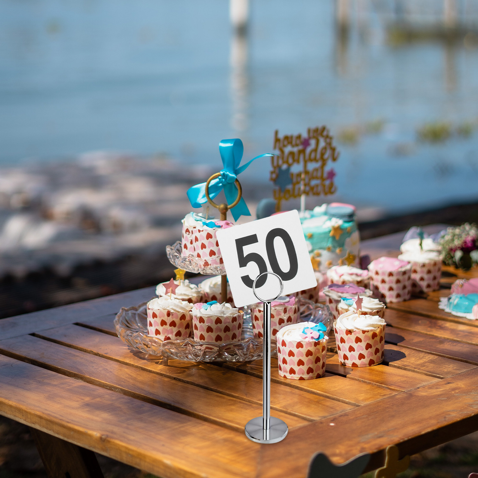 25 Piezas de Letreros Numerado - Wedding Solution reseña y precio